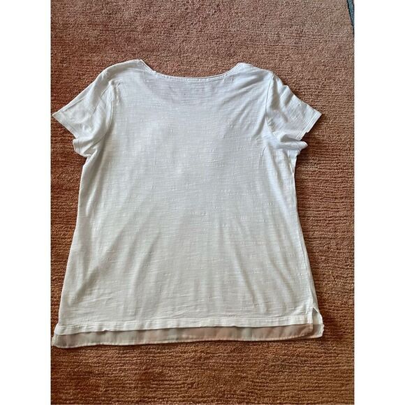 CHICO’S Women’s Heart of lace T-Shirt Size M - Picture 8 of 8